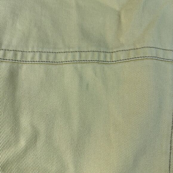 CAbi Denim Jean Jacket Womens Size Medium Bright Yellow Spring Easter - Picture 5 of 5